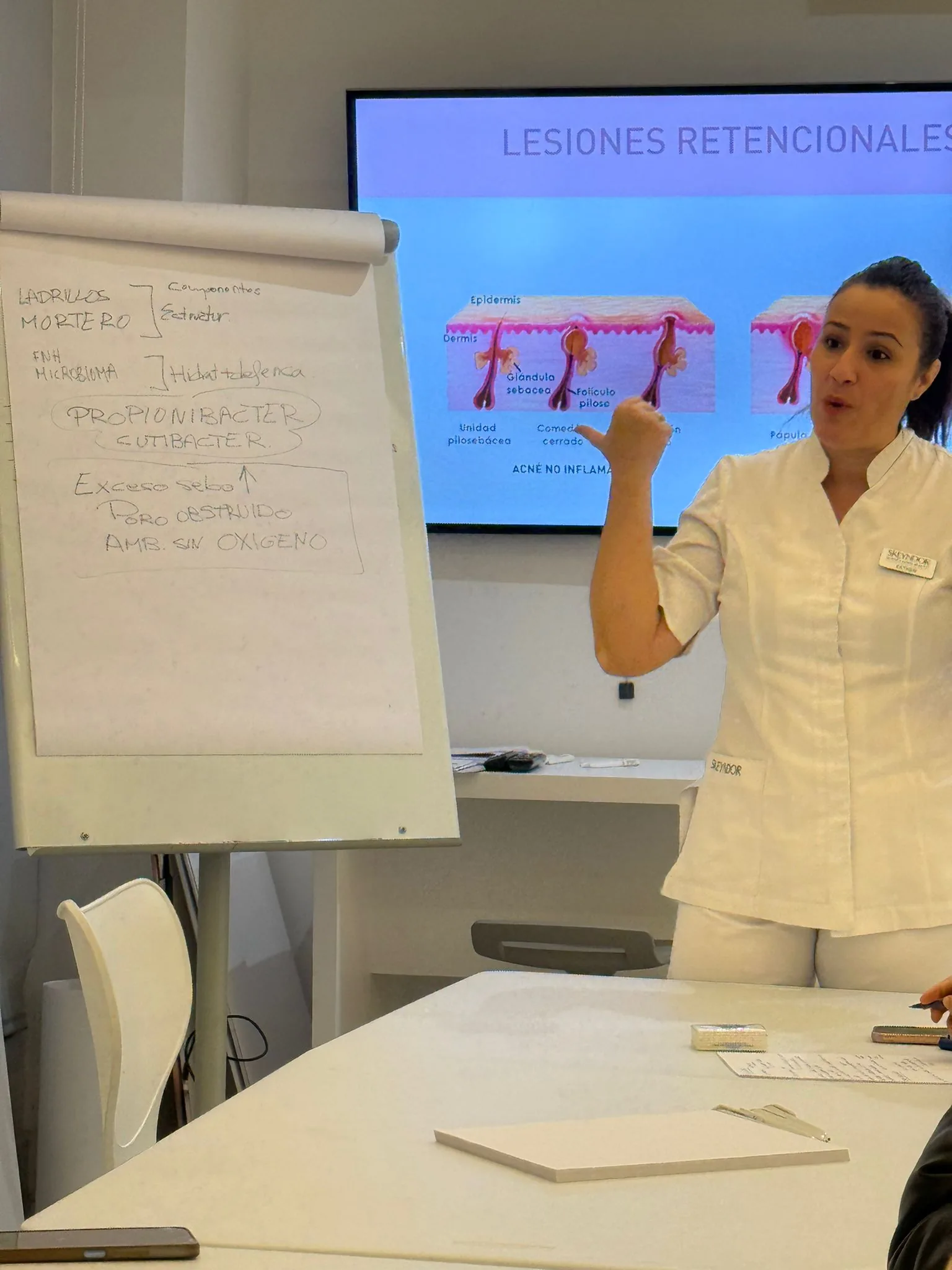 Master class de Skeyndor sobre tratamiento del acné y lesiones retencionales
